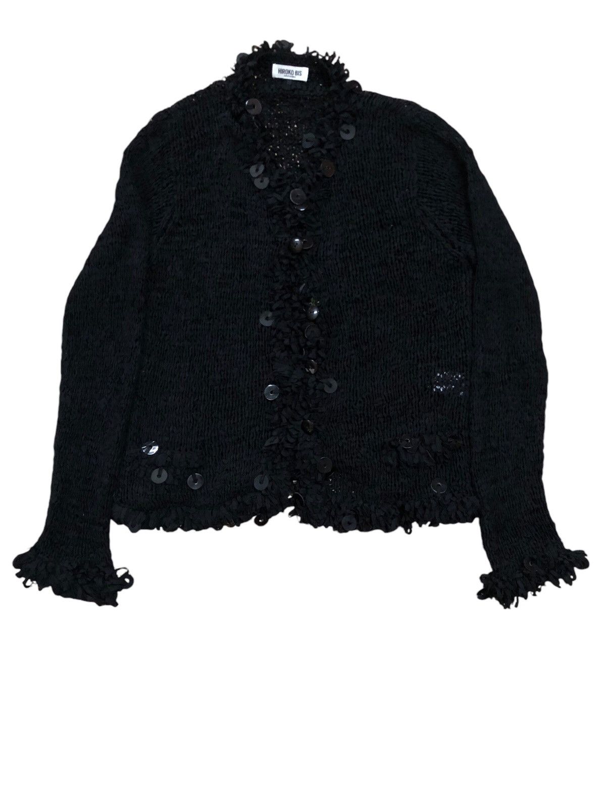 Hiroko Koshino Homme Hiroko Koshino Mesh Knit Jacket Size S / US 4 / IT 40 - 1 Thumbnail