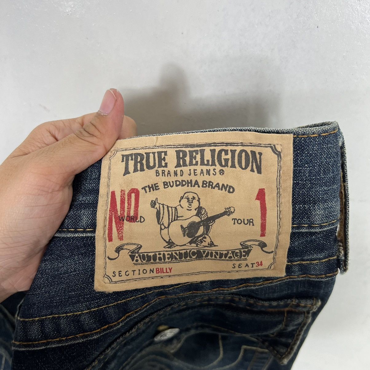 True Religion 🔥 TRUE RELIGION DENIM JEANS MADE IN USA Size US 33 - 15 Thumbnail