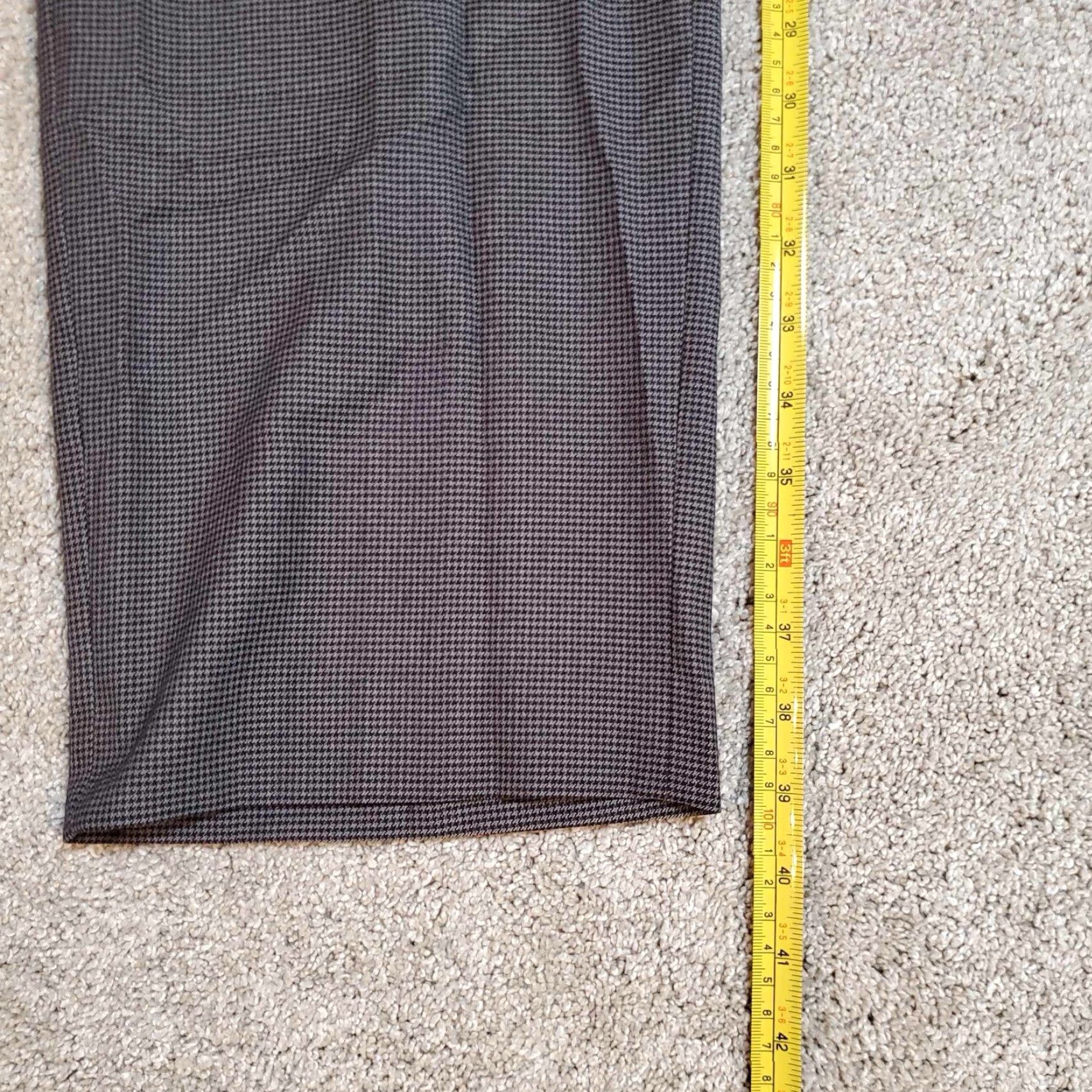 Polo Ralph Lauren VINTAGE Polo Ralph Lauren Dress Pants Men Sz. 38x27 Herringbone Tweed Gray Classic Flat Front Slim/Regular Breathable Pockets Dress Pants Size US M / EU 48-50 / 2 - 5 Thumbnail
