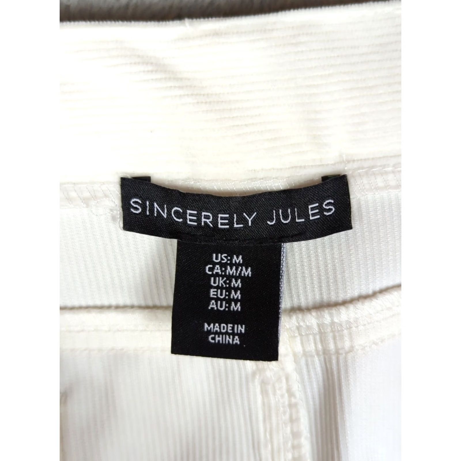 Vintage Sincerely Jules Skirt Mini Corduroy Pleated White Winter Medium M Womens Pockets Short Fall Winter Academia Preppy Zip Size 32" / US 10 / IT 46 - 7 Thumbnail