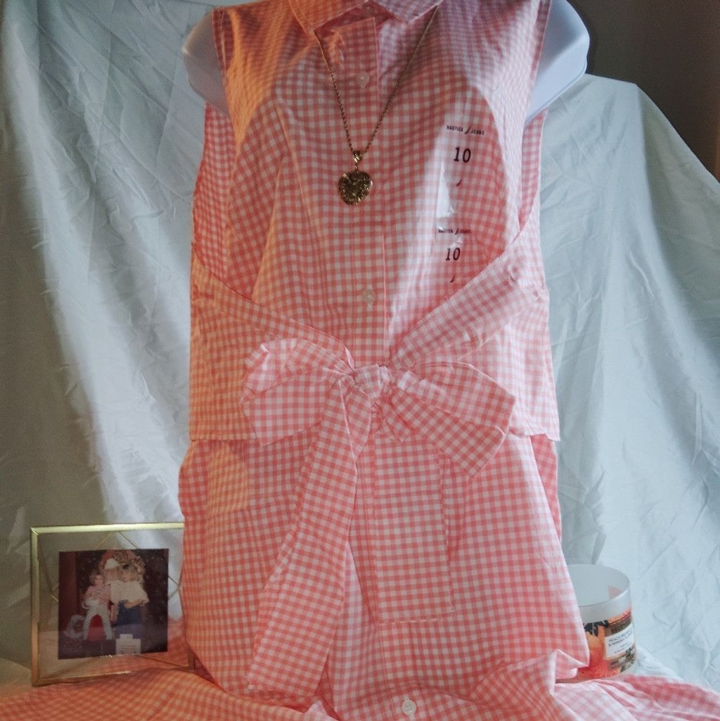 Nautica Nautica Pink Sleeveless Midi Dress with Collar, nwt, 10 Size L / US 10 / IT 46 - 1 Thumbnail