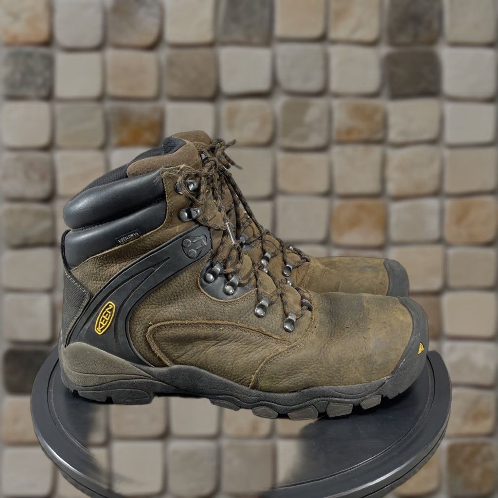 KEEN Keen Boots Mens Size 14 D Louisville Steel Toe Work Cascade Brown Leather Size US 14 / EU 47 - 1 Thumbnail
