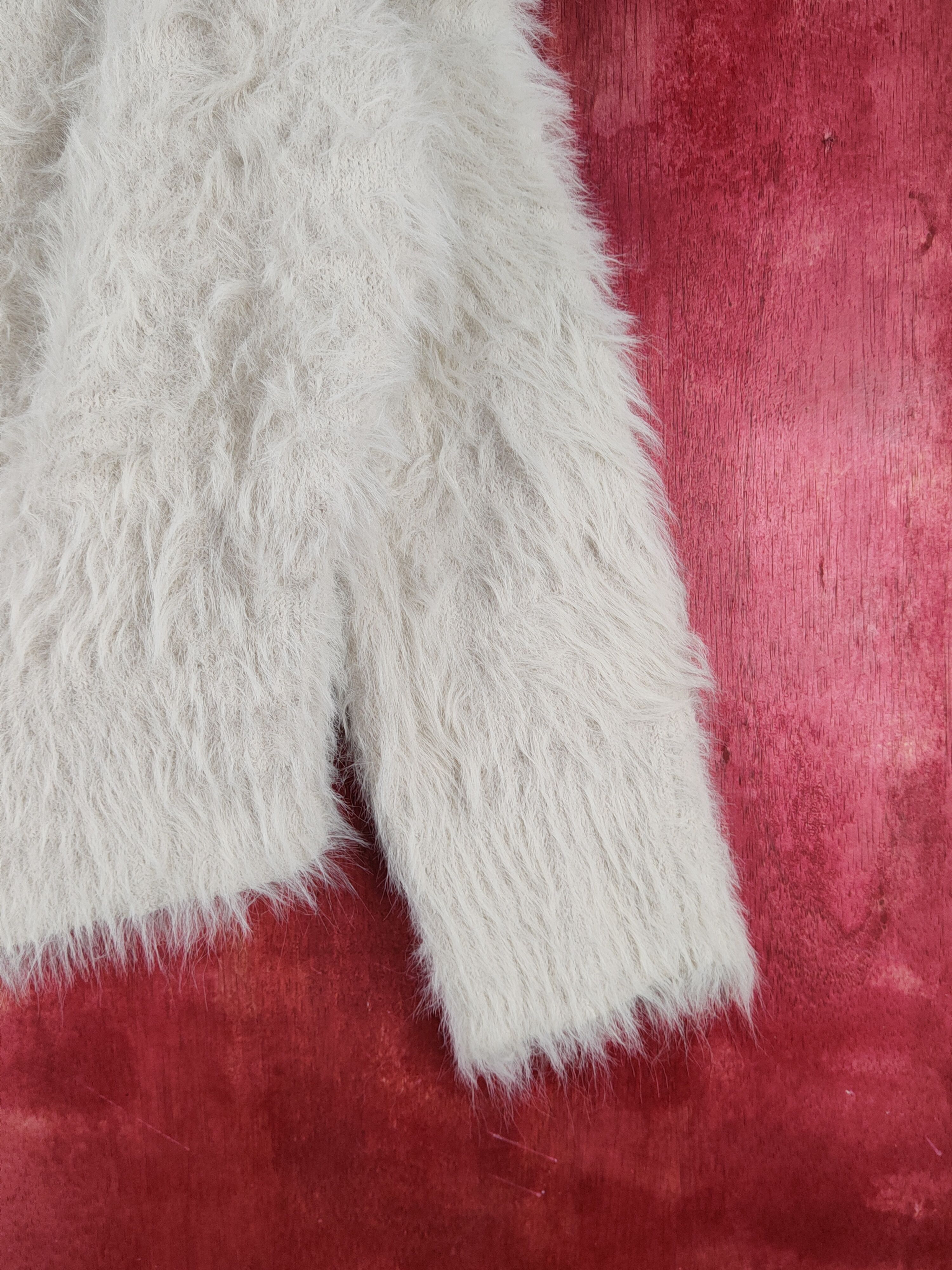 Homespun Knitwear × Japanese Brand × Vintage Sense of Place Beige Shag Shaggy Fur Mohair Knitwear #S1998 Size M / US 6-8 / IT 42-44 - 6 Thumbnail
