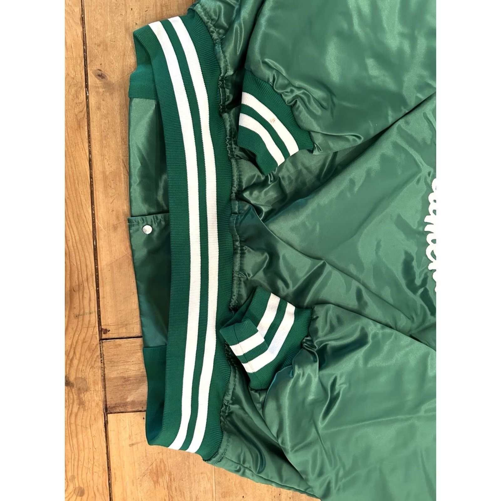Vintage VINTAGE Flight Bomber Jacket 2XL Satin Green 90s Hi-Landers 4x4 Club Sacramento Mens Size US XXL / EU 58 / 5 - 3 Thumbnail