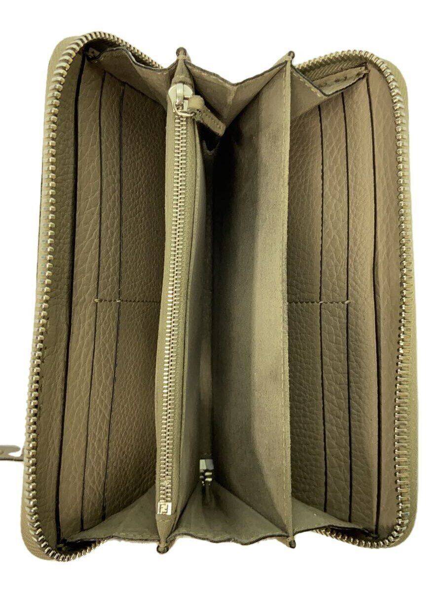 Fendi Fendi Leather Long Wallet Beige Size ONE SIZE - 4 Thumbnail