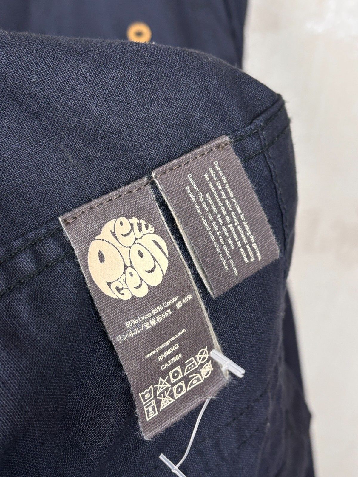 Pretty Green Pretty Green Linen / Cotton Pockets Jacket Navy Size US L / EU 52-54 / 3 - 17 Thumbnail