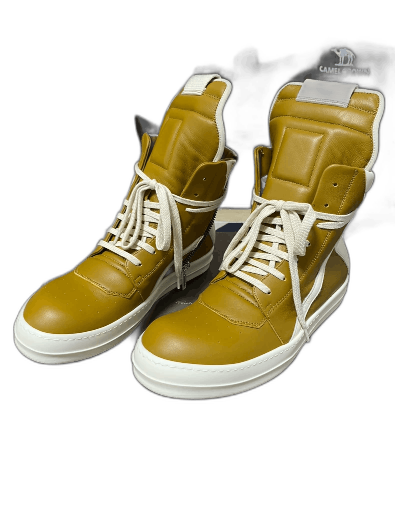 Rick Owens Rick Owens Yellow High Top Sneakers-yf Size US 7 / EU 40 - 1 Thumbnail