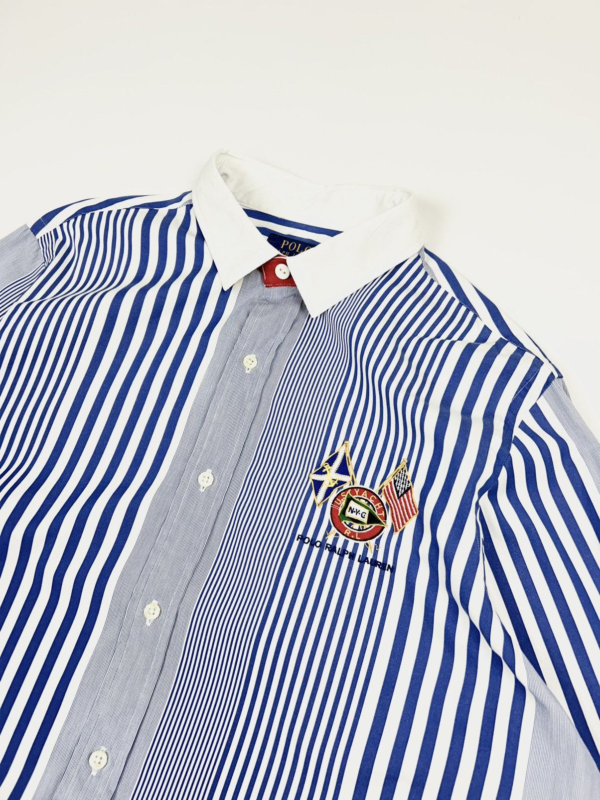 Vintage Rare Polo Ralph Lauren Strip Shirt Vintage y2k Size US L / EU 52-54 / 3 - 6 Thumbnail