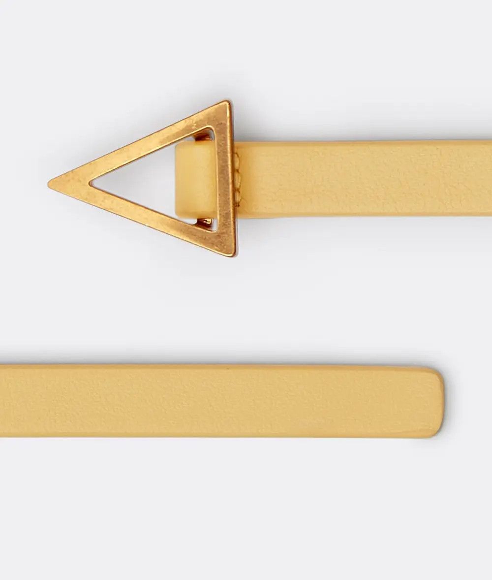 Bottega Veneta o1n1vont1225 Size: 90 / Triangle Belt in Butter Size ONE SIZE - 2 Thumbnail