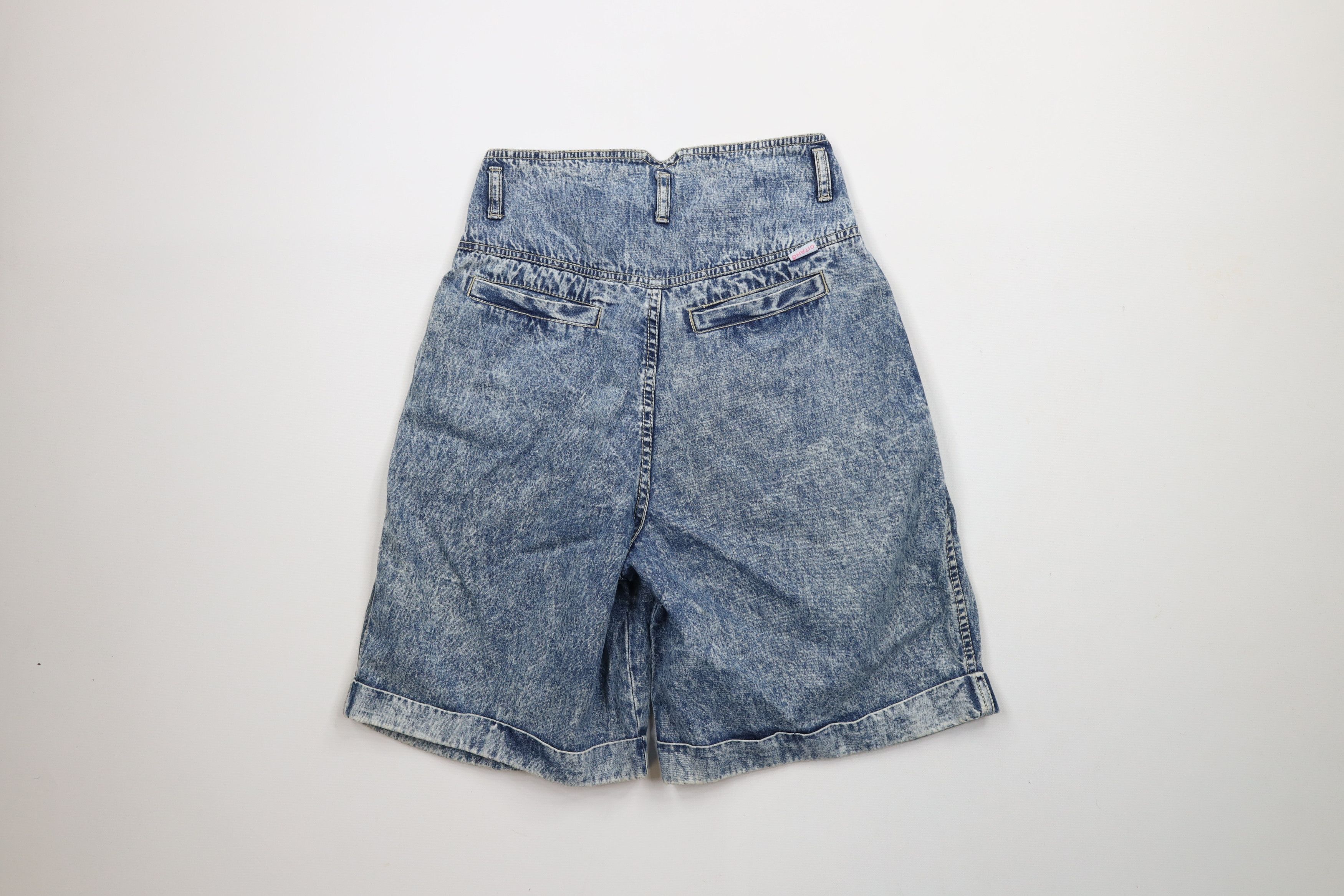 Vintage Vintage 80s Streetwear Acid Wash High Waisted Denim Shorts Size 32" / US 10 / IT 46 - 11 Thumbnail