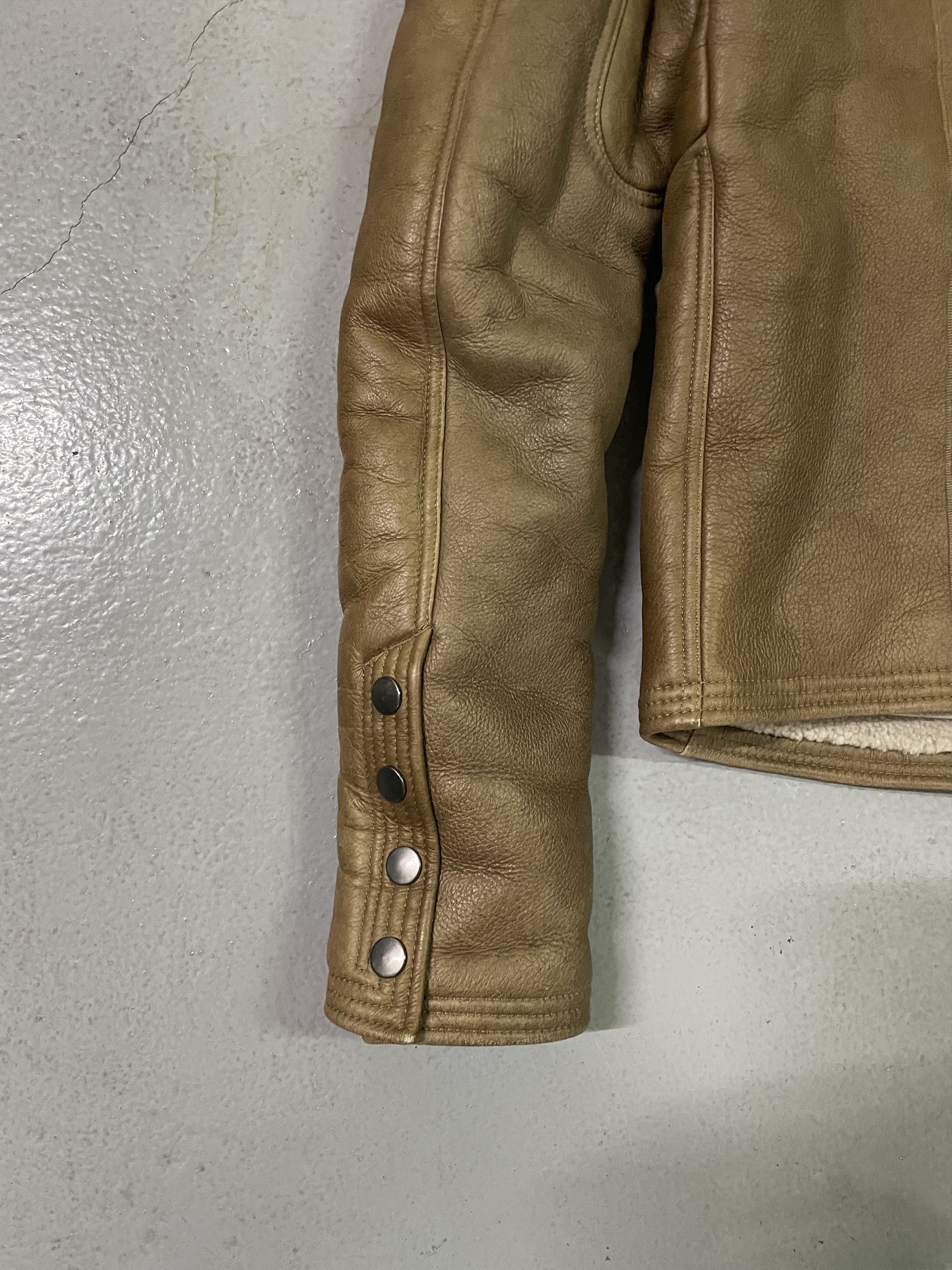 Rick Owens Rick Owens Blistered Lamb Leather Shearling Bauhaus Jacket Size US M / EU 48-50 / 2 - 5 Thumbnail