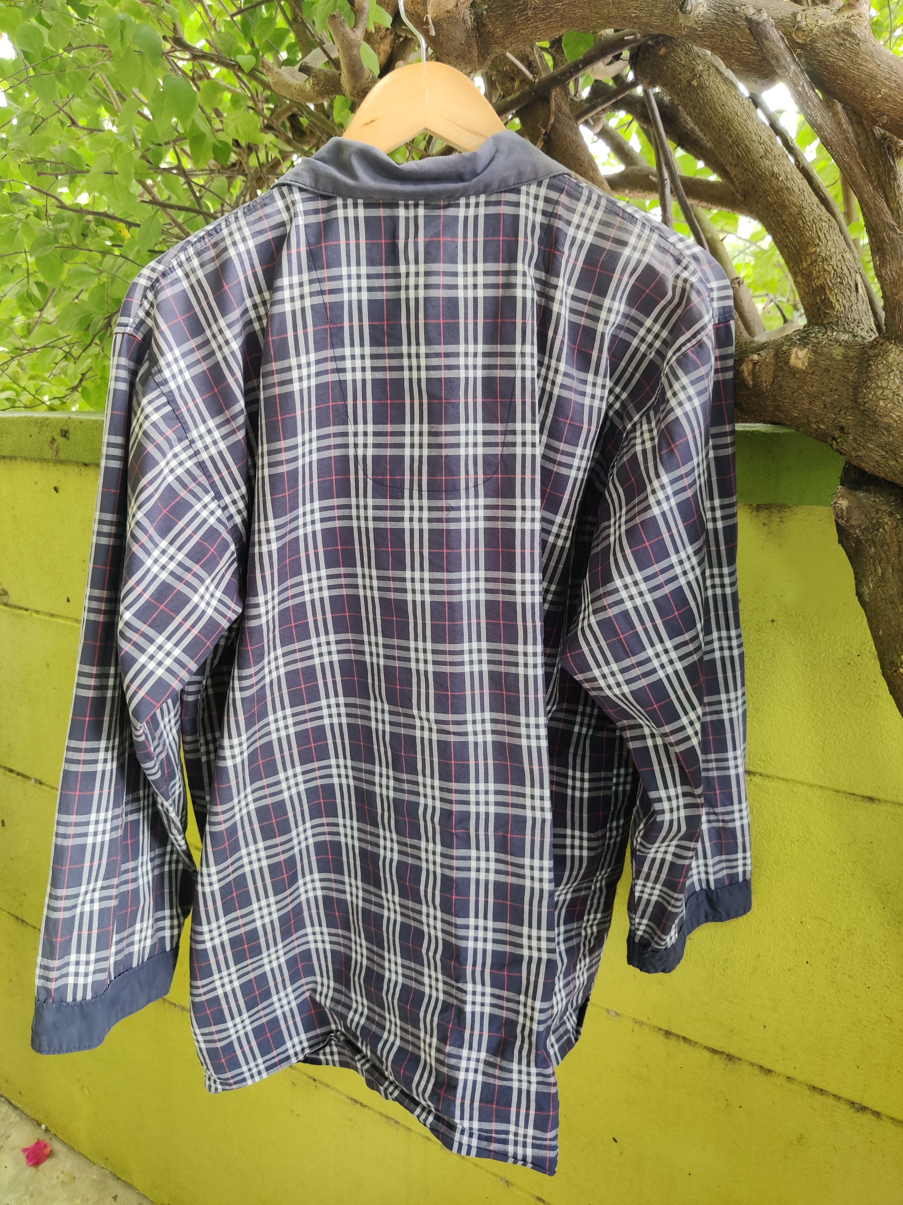 Burberry Vintage Faded Burberry Nova Check Sleepwear Shirt Size US M / EU 48-50 / 2 - 5 Thumbnail