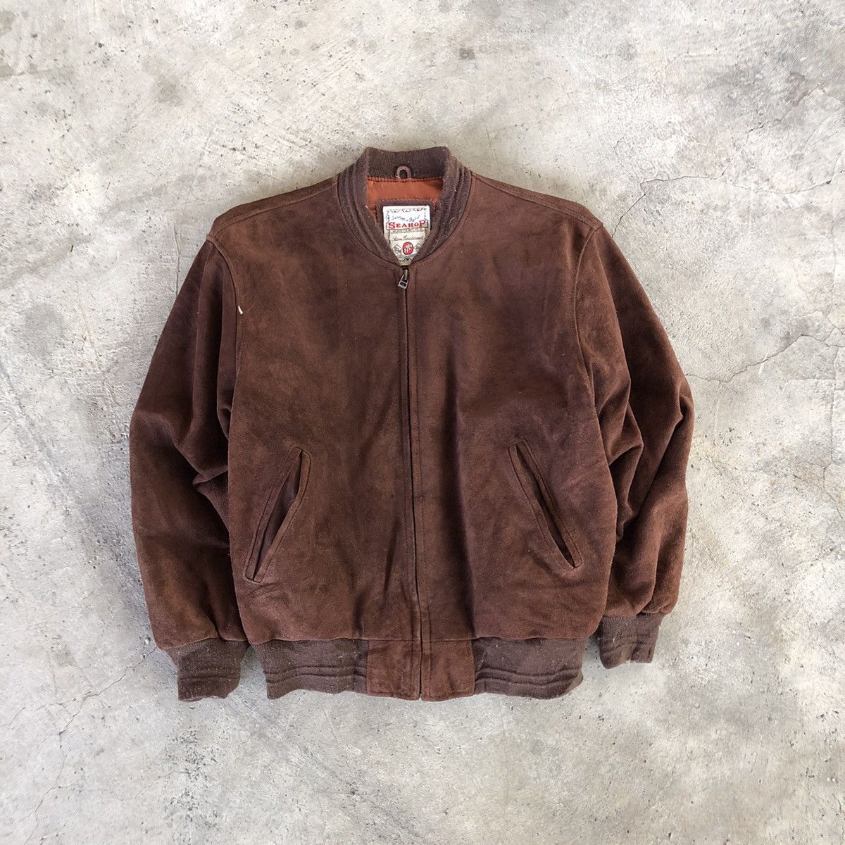 Vintage SEAHOP Vintage Suede Leather Jacket Size US M / EU 48-50 / 2 - 1 Thumbnail