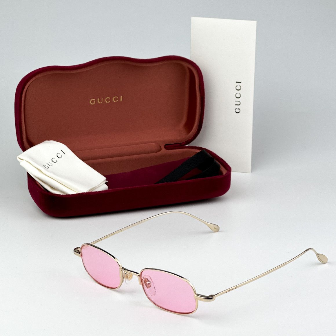 Gucci NEW Gucci GG1648S 005 Unisex Rectangle Sunglasses GG 1648S Size ONE SIZE - 13 Thumbnail