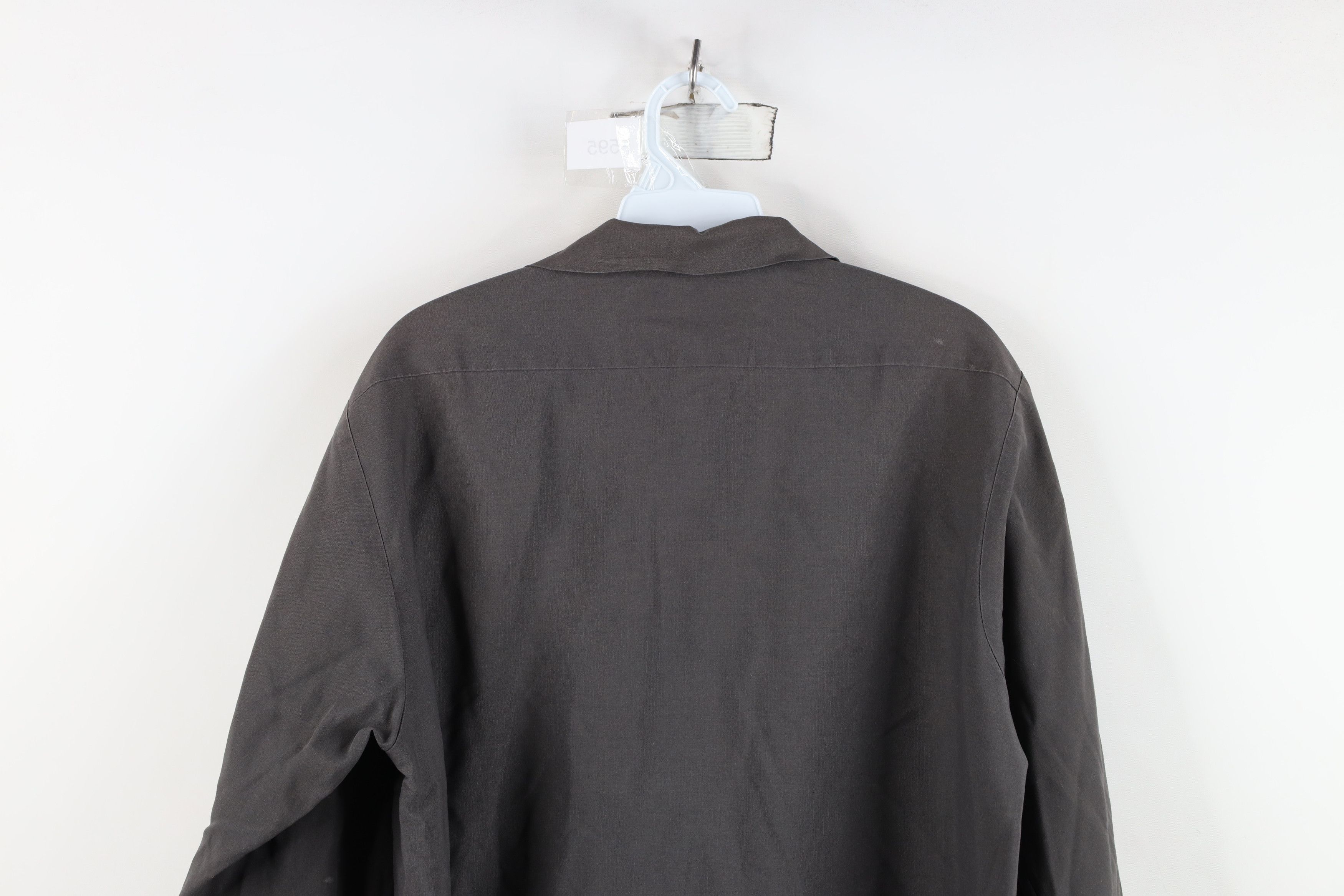 Vintage Vintage 90s Streetwear Workwear Mechanic Button Shirt Gray Size US M / EU 48-50 / 2 - 13 Thumbnail