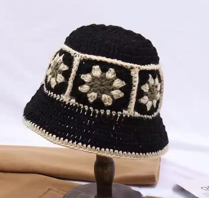Japanese Brand Crochet Bucket Hat Size ONE SIZE - 1 Thumbnail