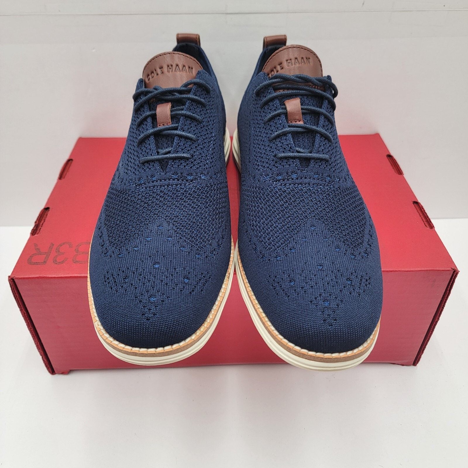 Cole Haan Cole Haan Men's Original Grand Wingtip Oxford - Navy - Sz 11 Size US 11 / EU 44 - 3 Thumbnail