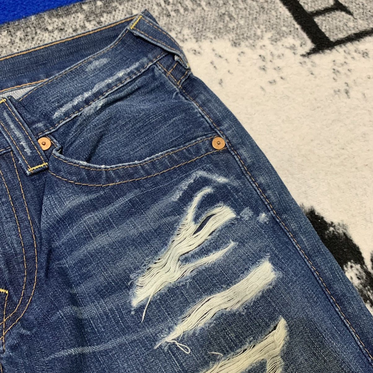 True Religion True Religion Section Joey Leather Distressed Bootcut Jeans Size US 31 - 5 Thumbnail