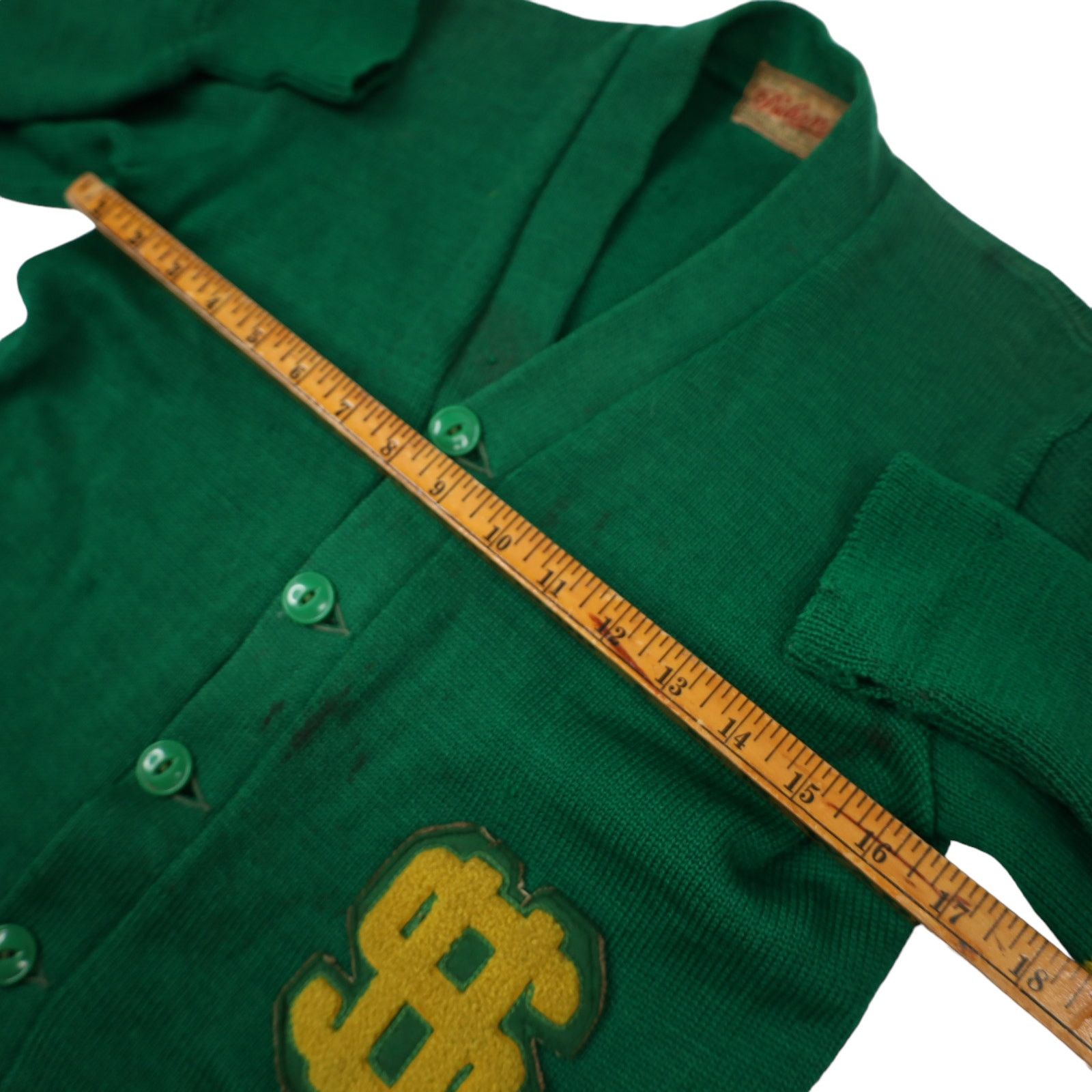 Dehen 1920 × Vintage Vintage Dehen Collegiate Letterman Dollar Sign PatchS weater Size S / US 4 / IT 40 - 7 Thumbnail