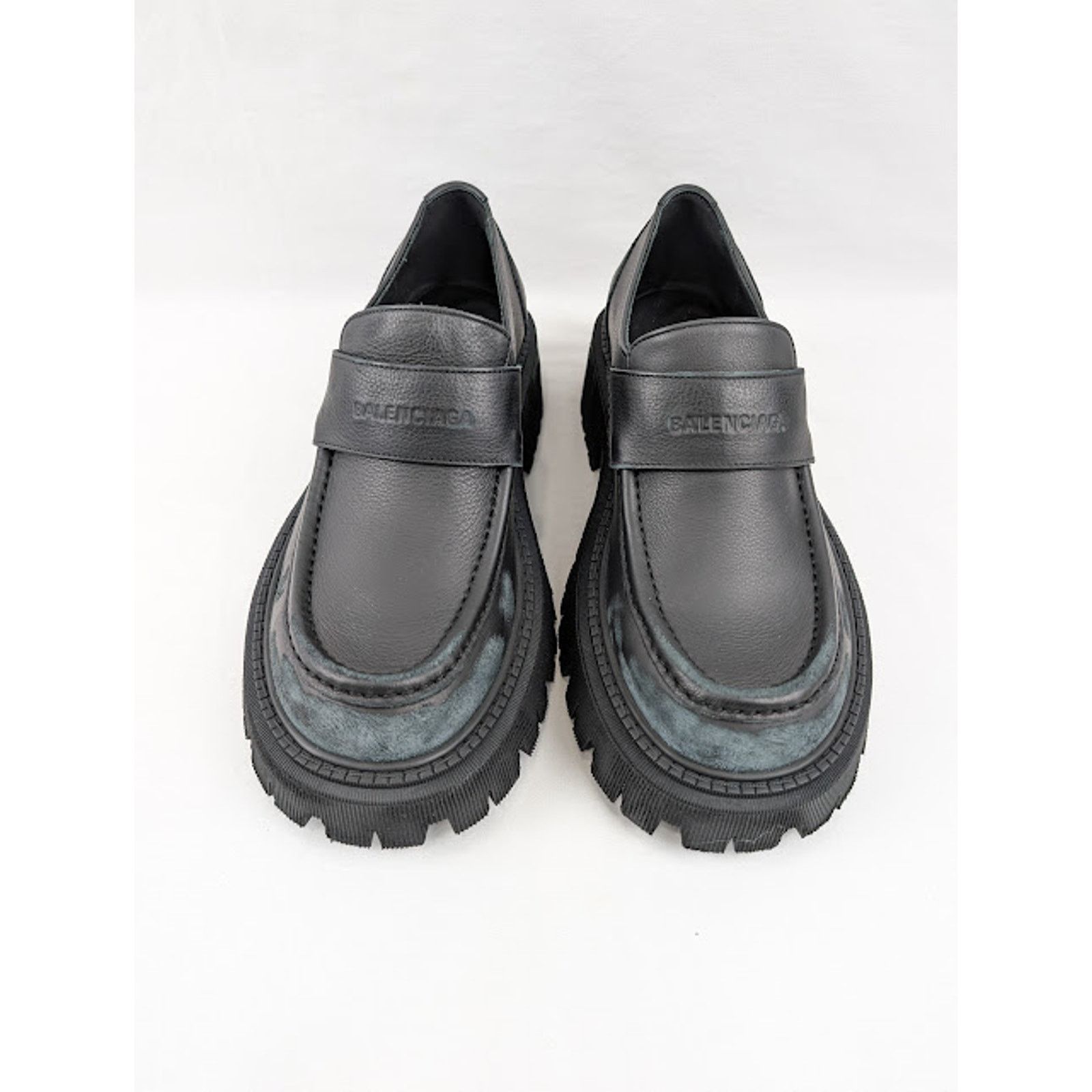 Balenciaga o1rshd1 Tractor Loafers L20 in Black Size US 12 / EU 45 - 13 Thumbnail