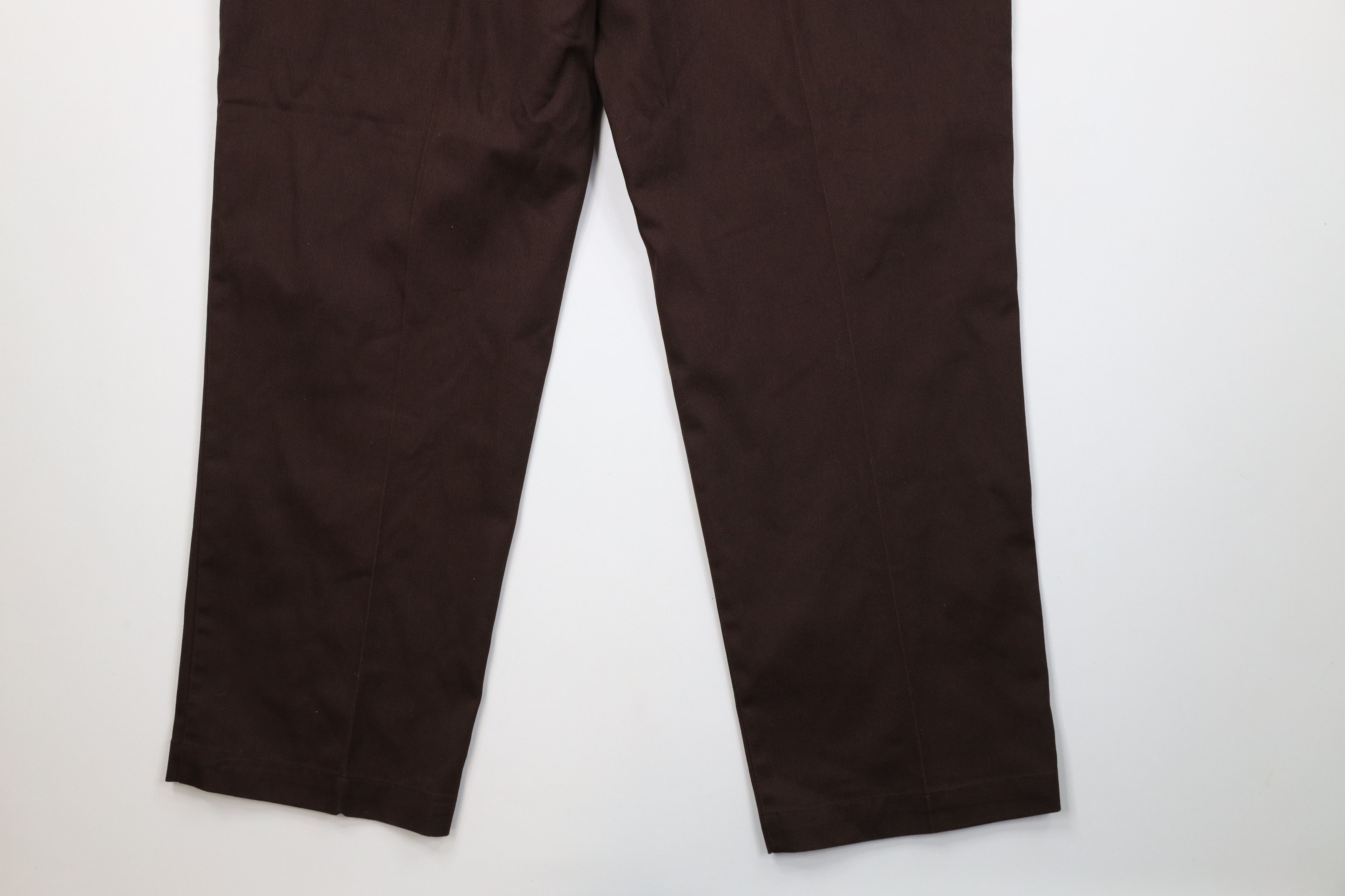 Dickies Vintage 90s Dickies Wide Leg Dungaree Pants Brown USA Size US 44 / EU 60 - 12 Thumbnail