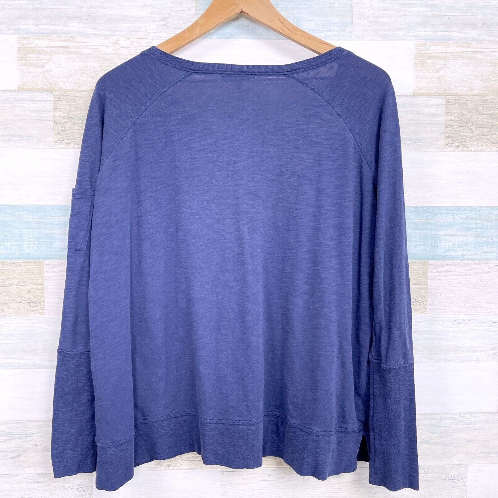 Other Lisa Todd Relaxed Raglan Shirt Blue Pima Cotton Womens XS Size XS / US 0-2 / IT 36-38 - 5 Thumbnail