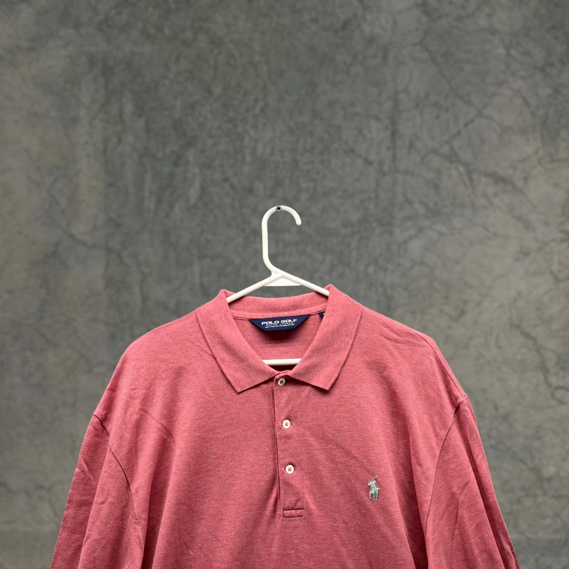 Ralph Lauren Ralph Lauren Polo Shirt Men Extra Large Adult Pink Long Sleeve Golf Golfer Pony Size US XL / EU 56 / 4 - 1 Thumbnail