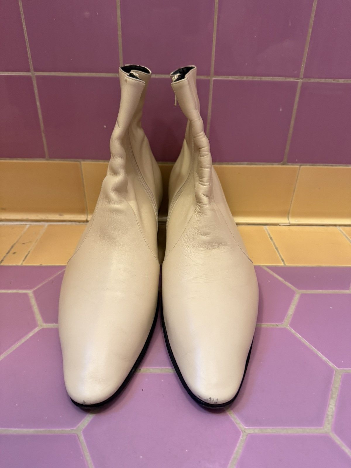Yves Saint Laurent Vassili smooth leather ankle boot Size US 11 / EU 44 - 1 Thumbnail