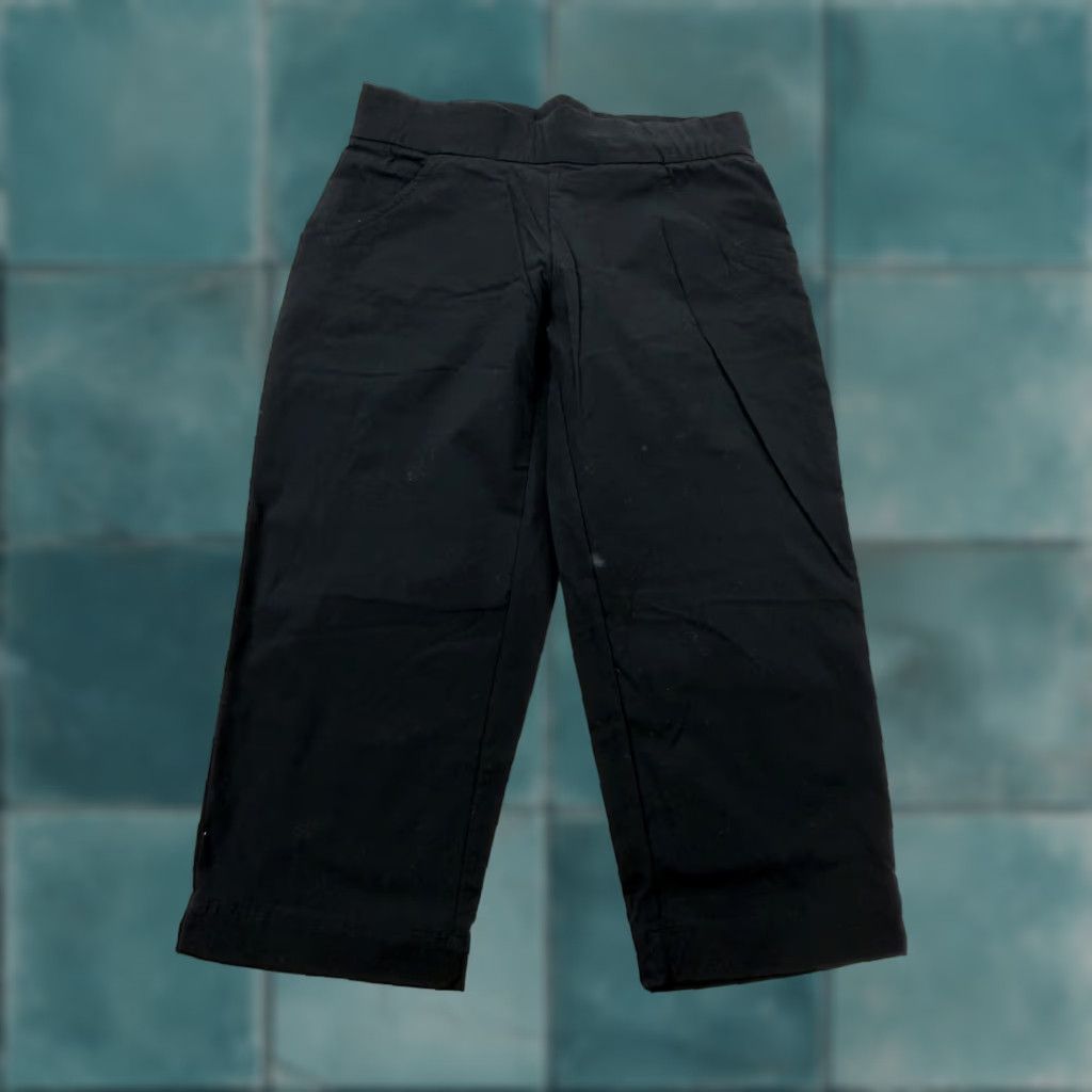 Vintage Columbia Capri Pants Womens S Black Straight Leg Lightweight Casual Size 28" / US 6 / IT 42 - 1 Thumbnail