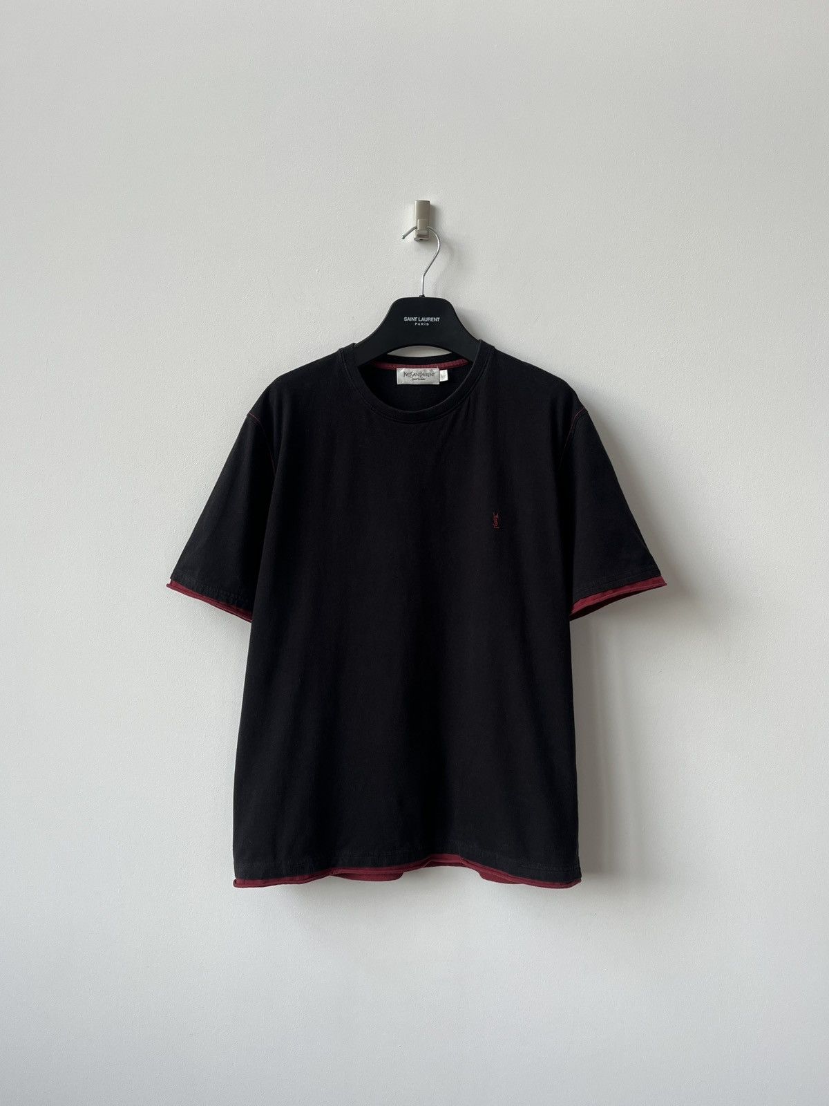 Yves Saint Laurent Vintage Yves Saint Laurent Black T-Shirt YSL Paris France Size US M / EU 48-50 / 2 - 6 Thumbnail