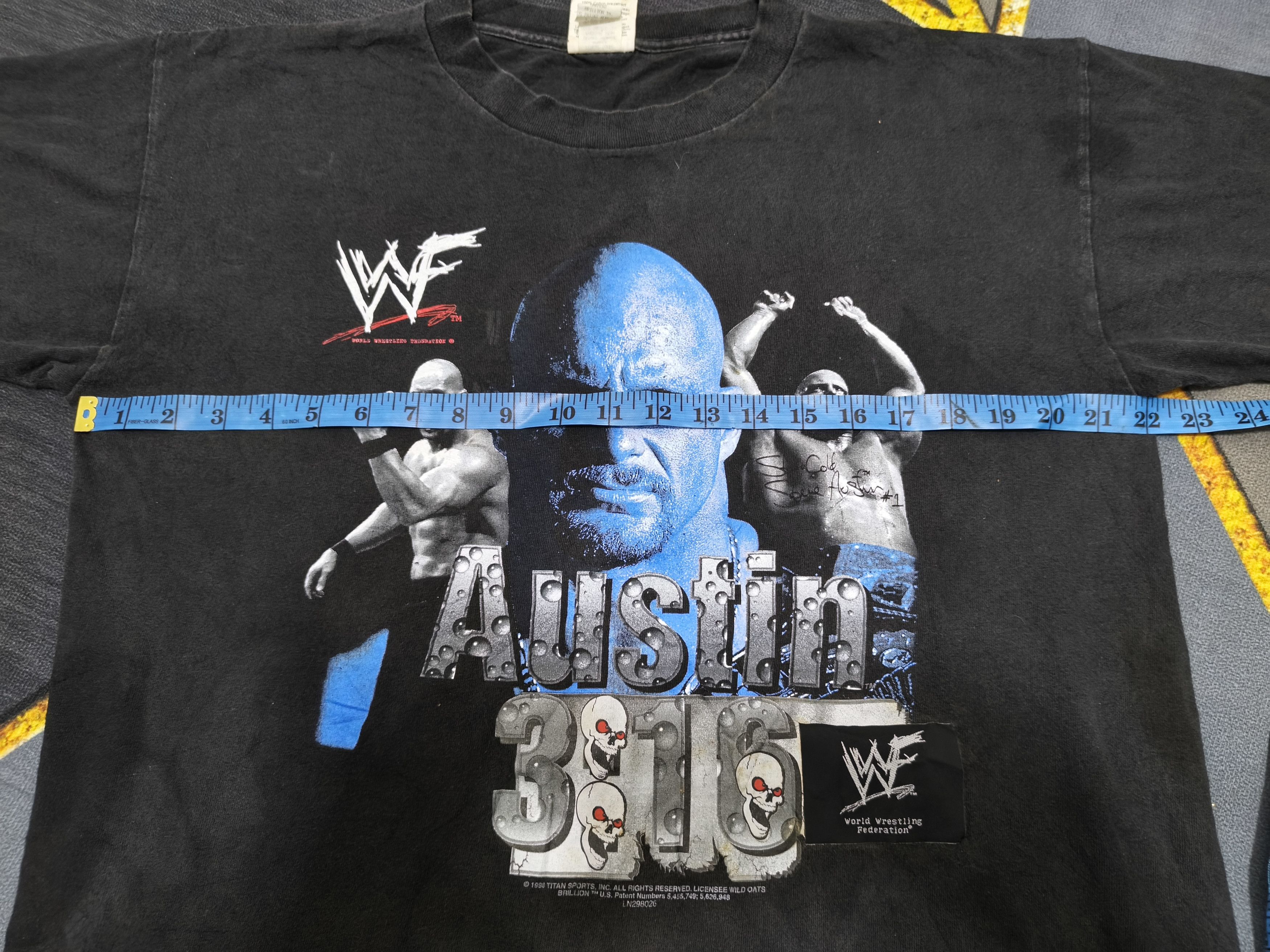 Other Vintage WWF Stone Cold Steve Austin 3:16 T-Shirt Wild Oats Size US L / EU 52-54 / 3 - 10 Thumbnail