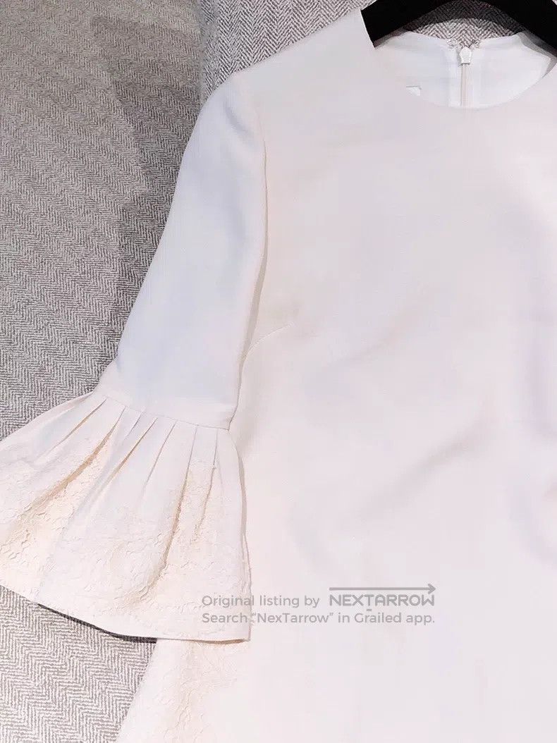 Valentino Valentino Cream lace panelled dress dress Size XS / US 0-2 / IT 36-38 - 3 Thumbnail
