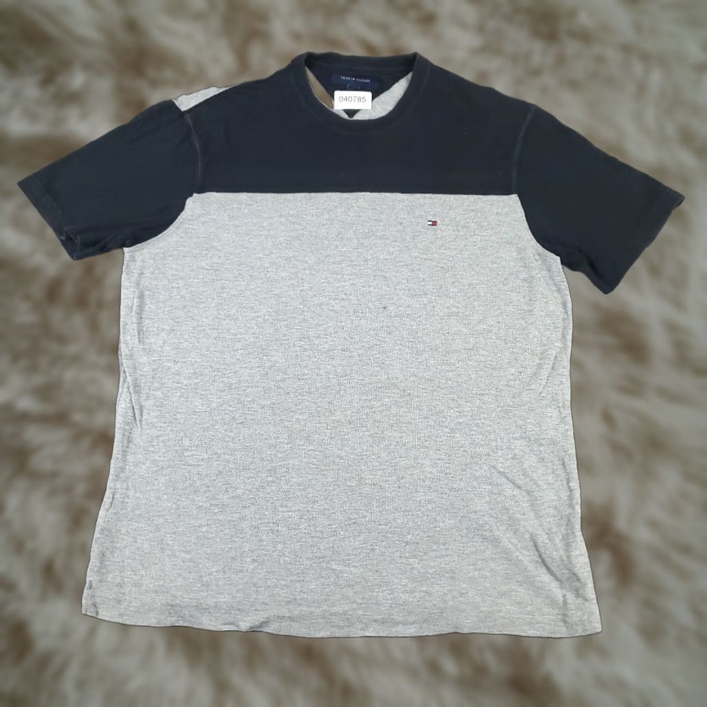 Tommy Hilfiger Tommy Hilfiger T-Shirt Men M Gray Short Sleeve Crew Neck Cotton Logo Casual Size US M / EU 48-50 / 2 - 1 Thumbnail