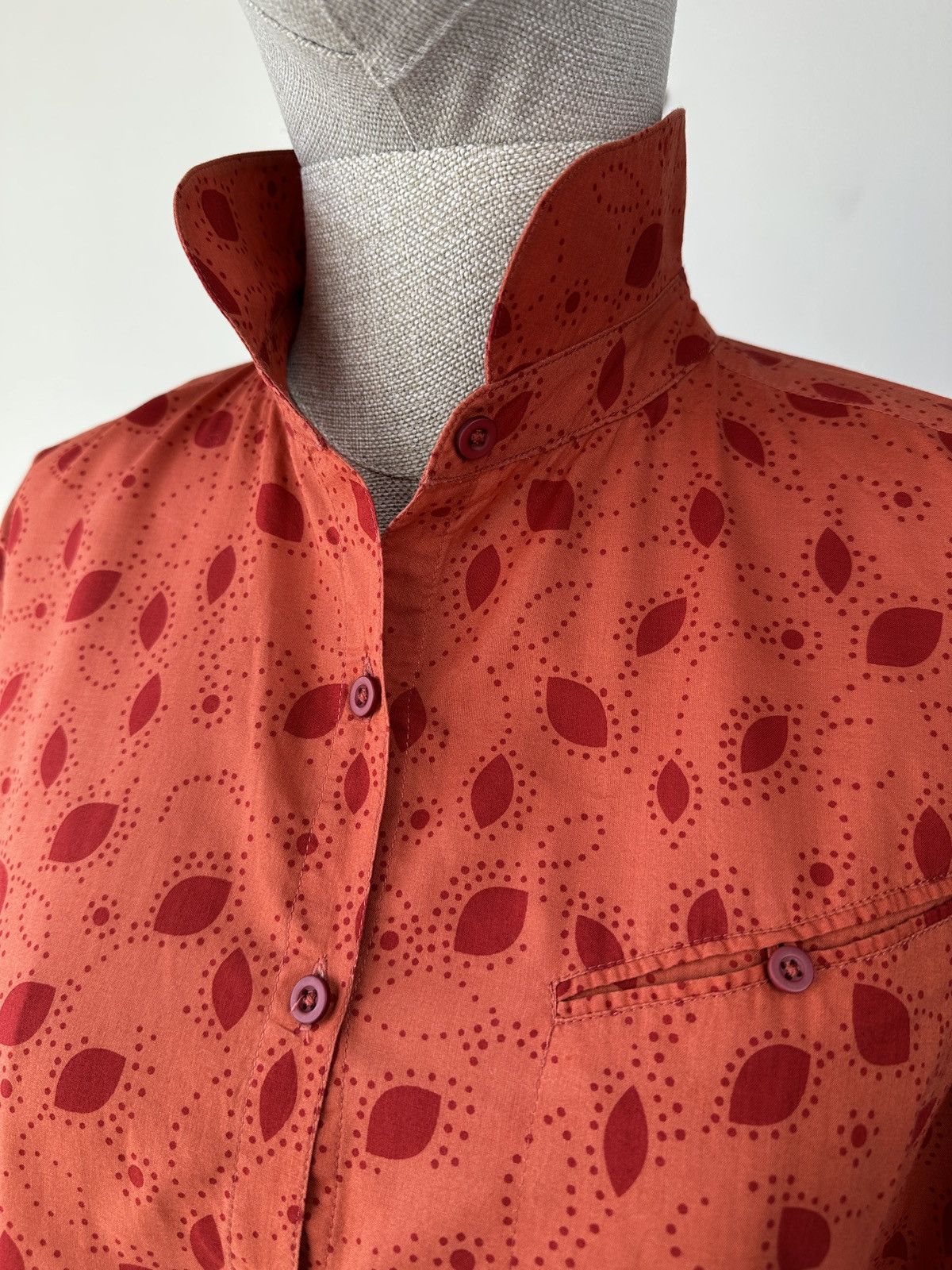 Gudrun Sjoden GUDRUN SJODEN Floral Print Button Up Shirt Long Sleeve Size S / US 4 / IT 40 - 10 Thumbnail