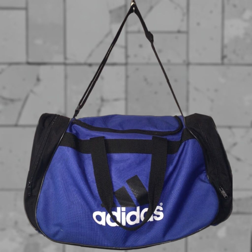 Adidas Adidas Duffel Bag Blue/Black Strap - Adjustable Strap, Blue, 203692, N/A Size ONE SIZE - 1 Thumbnail