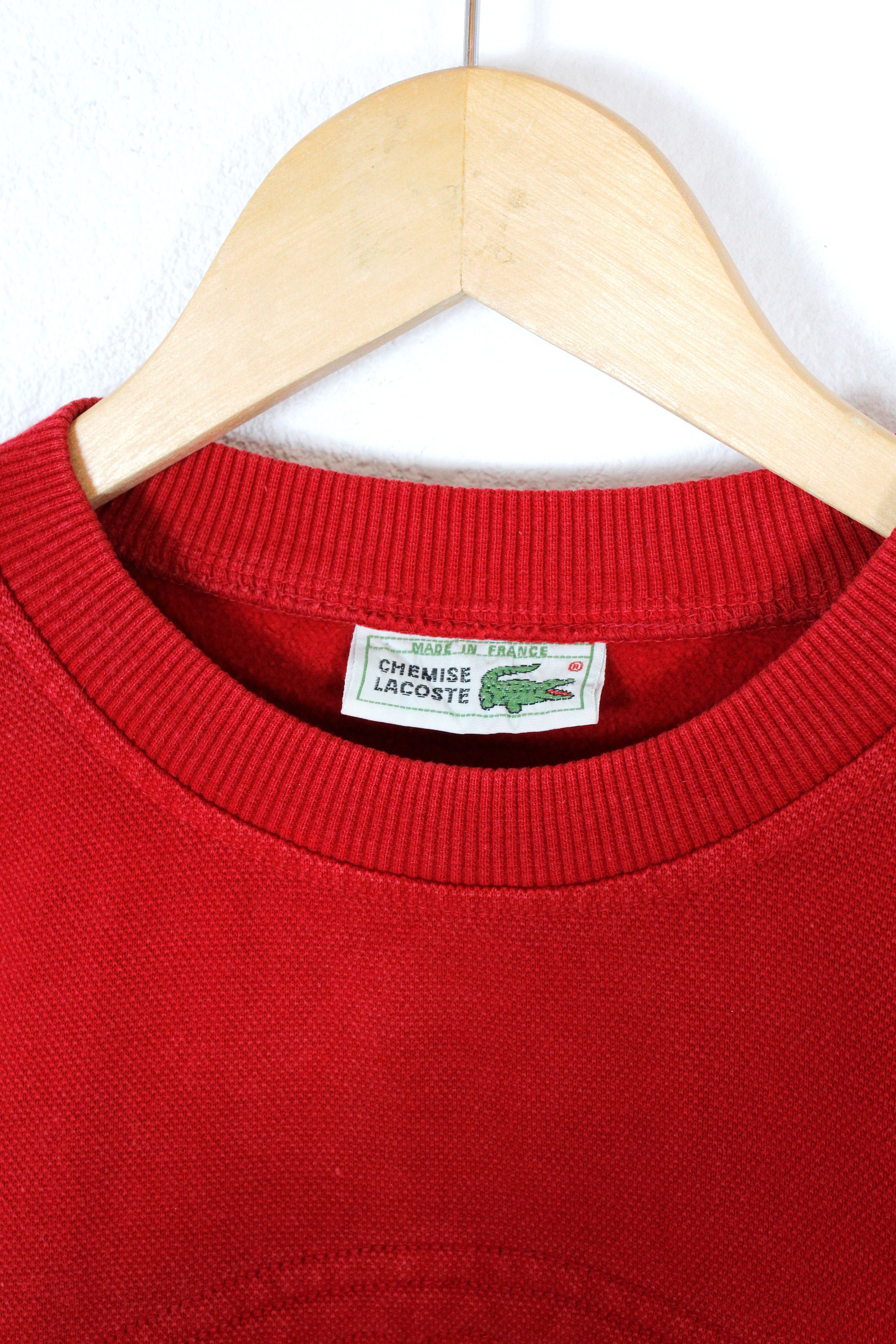 Lacoste × Vintage Vintage 90s La Chemise Lacoste Sweatshirt Big Logo Size US L / EU 52-54 / 3 - 3 Thumbnail