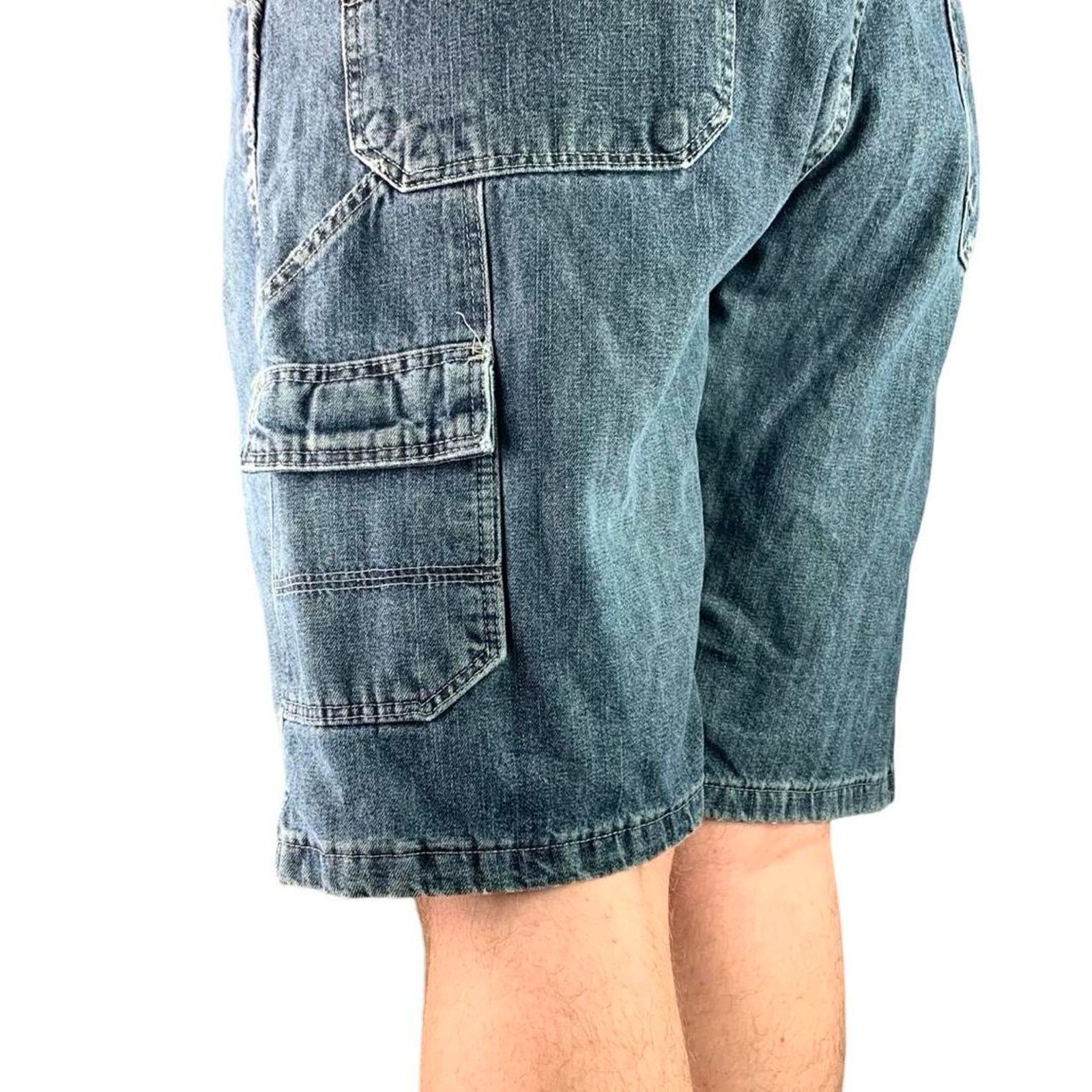 Vintage × Wrangler Vintage 90s Wrangler Cargo Carpenter Jean Shorts Size US 36 / EU 52 - 4 Thumbnail