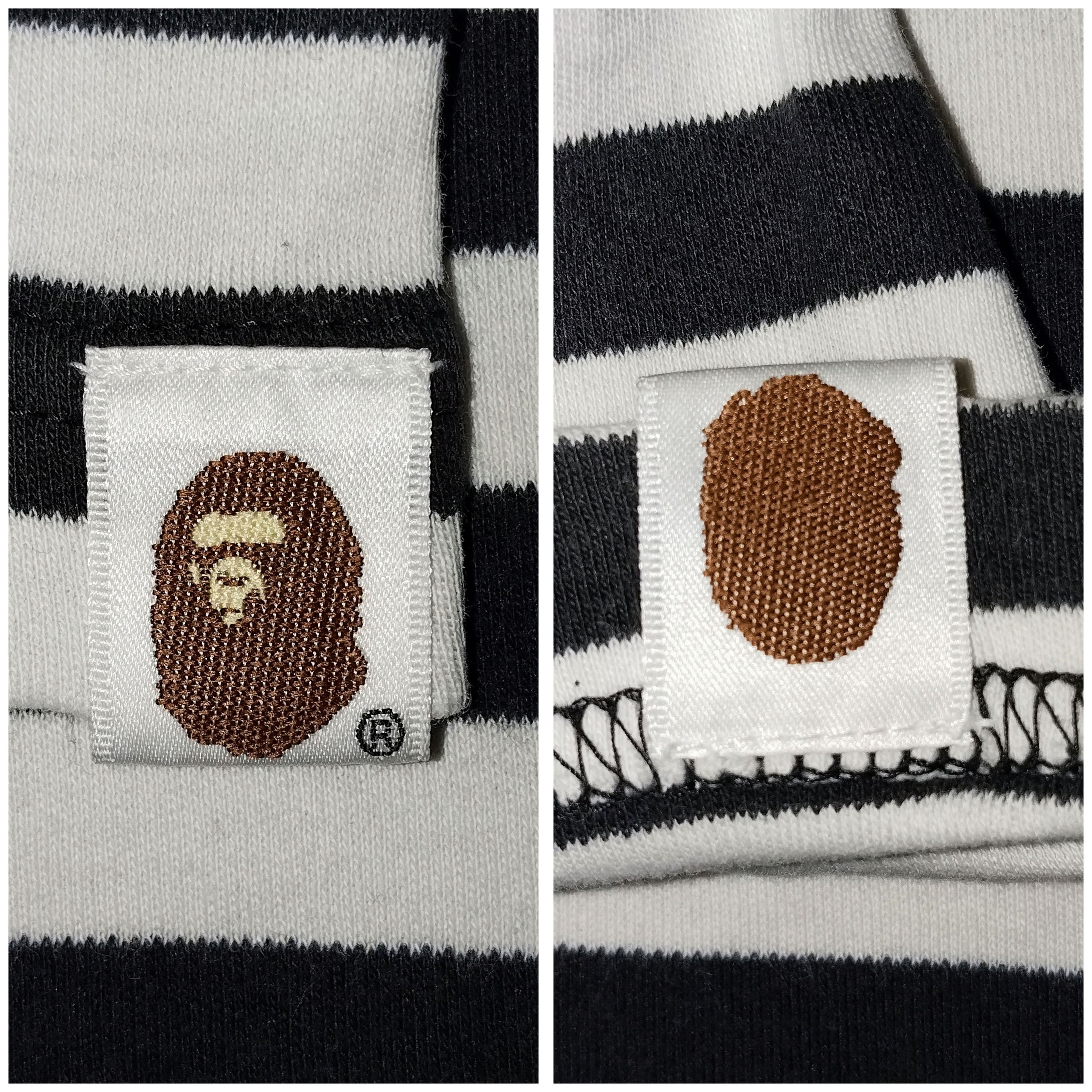Bape 2008 Bape Stripe Long Sleeve Distressed Tee Size US M / EU 48-50 / 2 - 6 Thumbnail