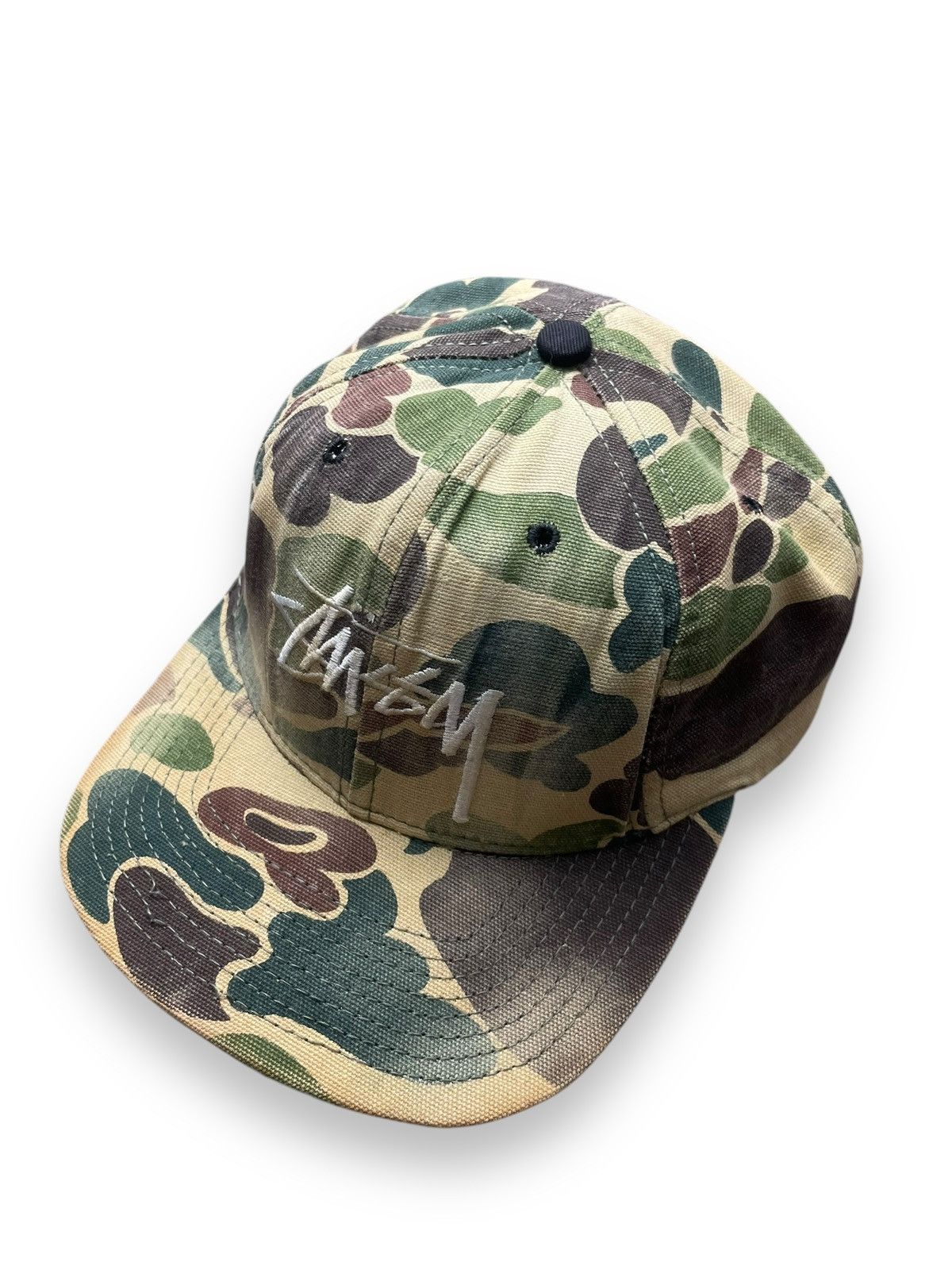 Stussy × Vintage Vintage 90s Stussy Duck Camo Hat | Grailed