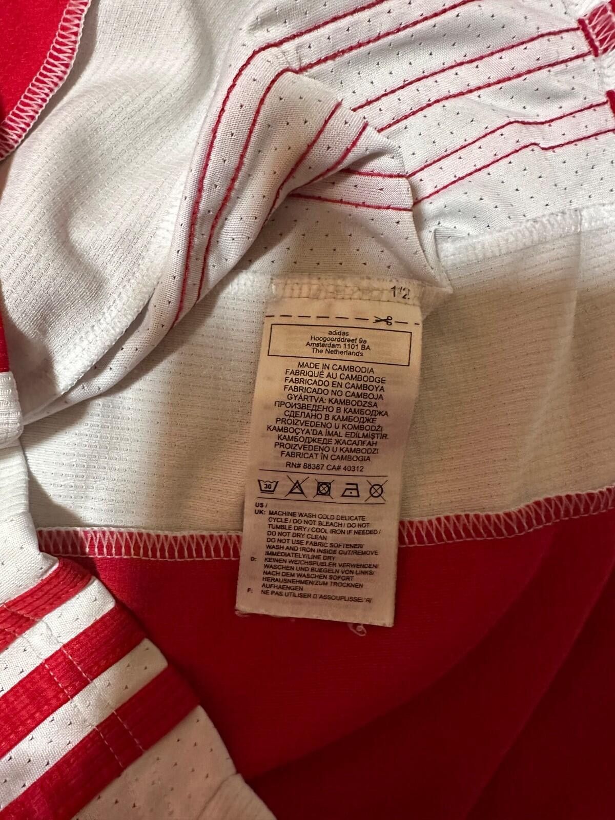 Adidas AJAX ADIDAS 2020/2021 FOOTBALL SOCCER HOME JERSEY Sz S Size US S / EU 44-46 / 1 - 6 Thumbnail
