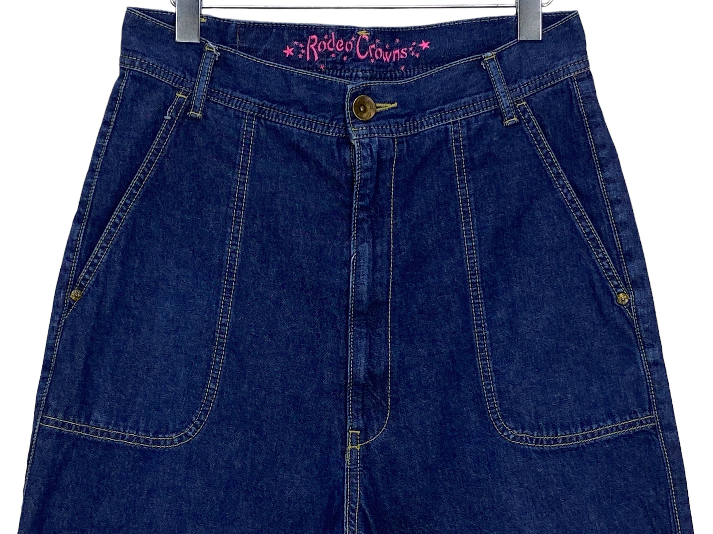 Japanese Brand Drop Crotch Baker Pocket Rodeo Crowns Pants Size US 31 - 3 Thumbnail
