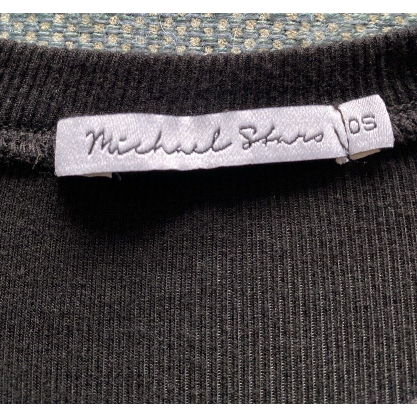 Michael Stars Michael Stars 3/4 Sleeve Crew Neck Top Ribbed T Shirt Black Size ONE SIZE - 4 Thumbnail