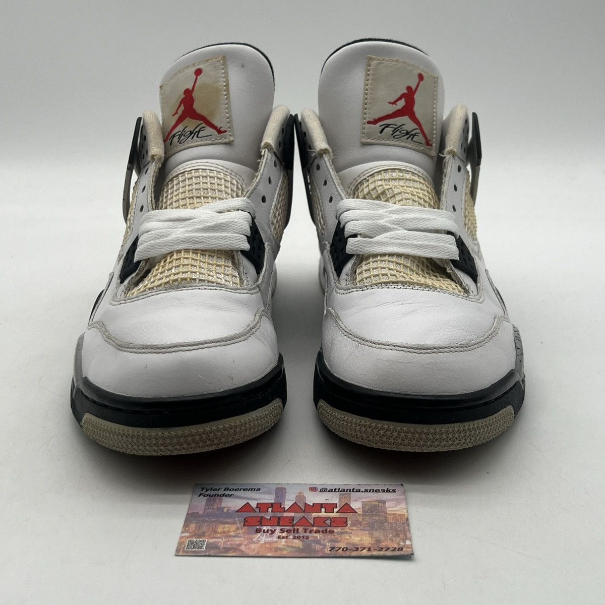 Jordan Brand Air Jordan 4 White Cement Size US 10 / EU 43 - 2 Thumbnail