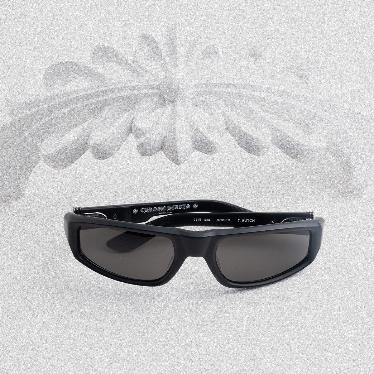 Chrome Hearts CHROME HEARTS T.HUTCH MATTE BLACK SUNGLASSES Size ONE SIZE - 6 Thumbnail