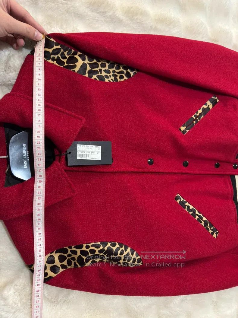 Saint Laurent Paris Saint Laurent Paris Red Panther Print Baseball Jacket Size US M / EU 48-50 / 2 - 5 Thumbnail