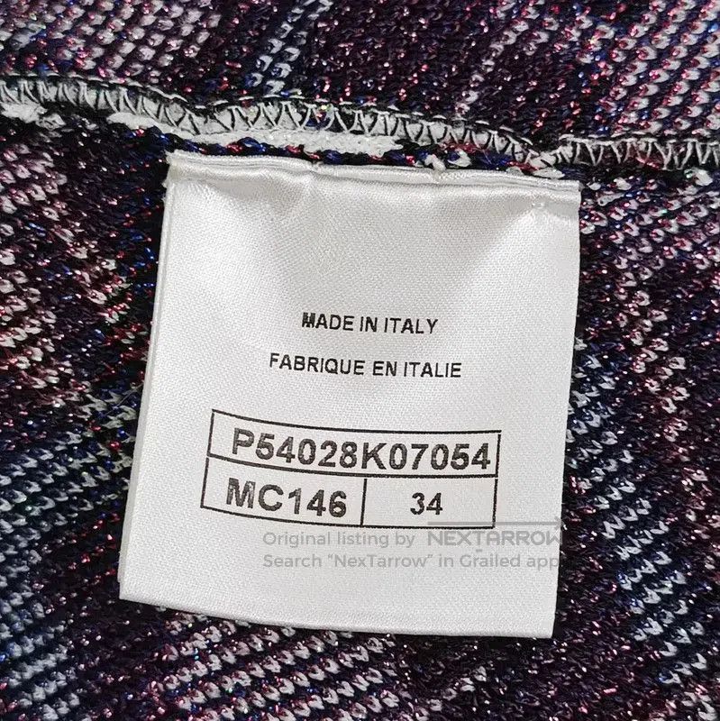 Chanel Chanel Multi-Color Wool Mini Skirt . Size 22" - 3 Thumbnail