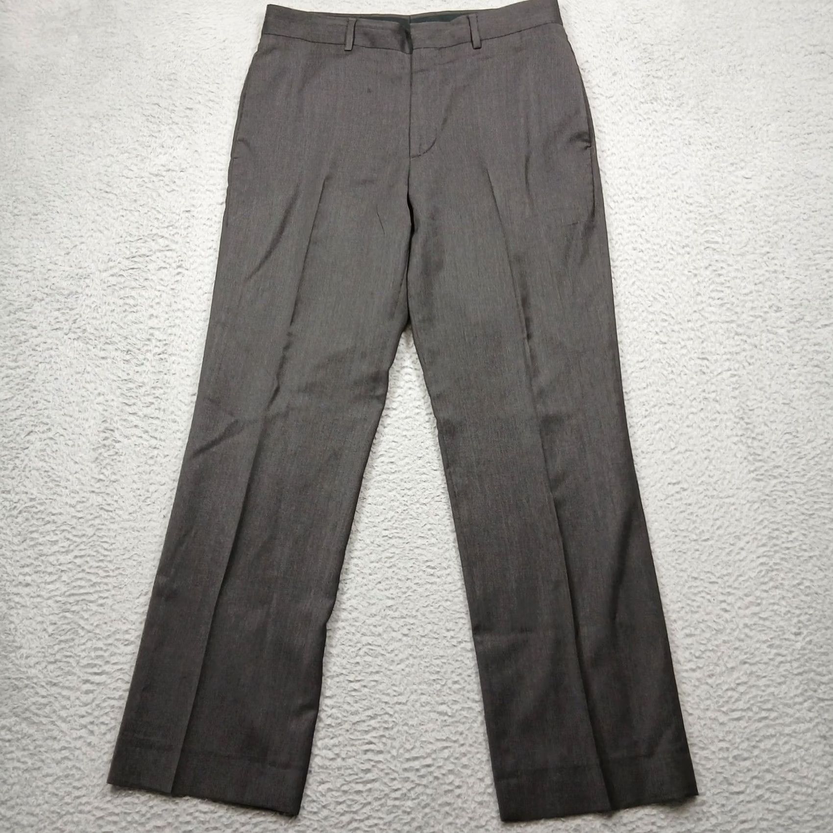 Banana Republic VINTAGE Banana Republic Mens Dress Pants Gray Wool 31x30 Cerruti Fabric Modern Classic Fit Workwear Mens Size US 31 - 2 Thumbnail