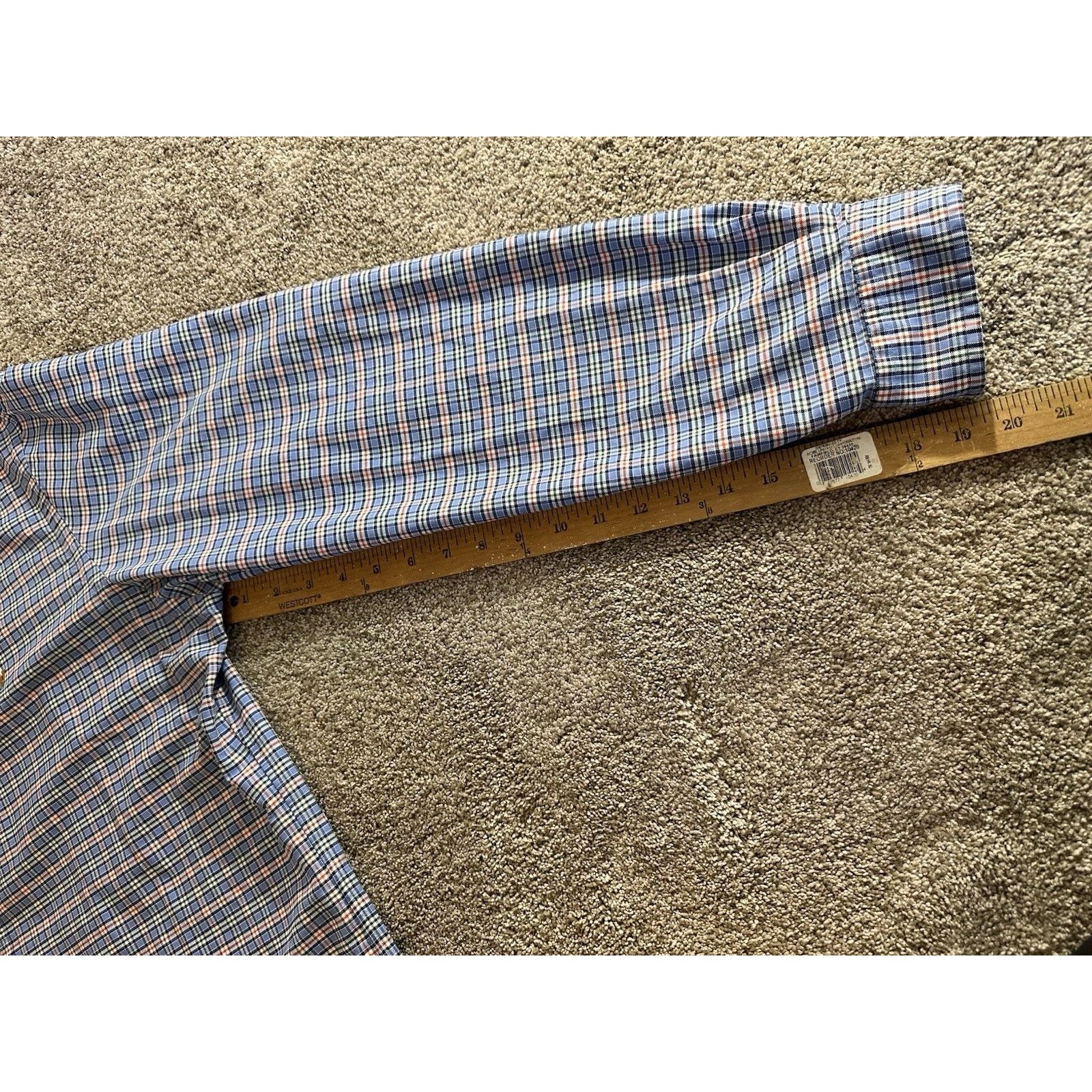 Polo Ralph Lauren Ralph Lauren Dress Shirt Mens XL Plaid Flesh Pony Size US XL / EU 56 / 4 - 4 Thumbnail