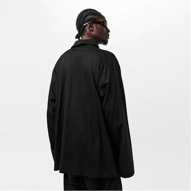 Balenciaga Long Sleeve Polo Shirt Size US L / EU 52-54 / 3 - 4 Thumbnail