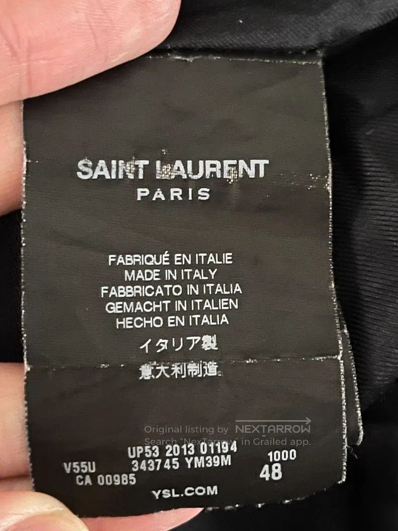 Saint Laurent Paris Saint Laurent Paris Black Leather Patch Black Samurai Base Size US M / EU 48-50 / 2 - 8 Thumbnail